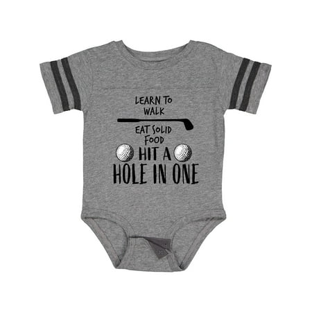 

Inktastic Golf To-Do List- Future Golfer Gift Baby Boy or Baby Girl Bodysuit