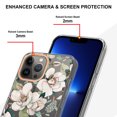 thumbnail image 4 of Allytech iPhone 13 Pro Max Case Clear, Flower Series TPU Silicone Clear Back Cover Shockproof Drop Protection Anti-yellow Scratch Resistant Case Cover for Apple iPhone 13 Pro Max, White Flower, 4 of 5