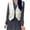 White, variant on Baberdicy Puffer Vest Womens Vest Casual Sleeveless Cardigans Jacket Loose and Thin Casual Vest Top Womens Blazer White