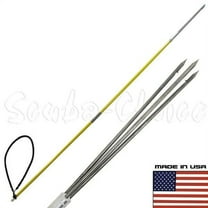 7' ft Travel Spearfishing Two-Piece Fiber Glass Pole Spear 3 Prong Paralyzer Tip