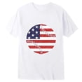 thumbnail image 4 of Luvior Kids 250th Anniversary Graphic Tee – Patriotic Print Short Sleeve Crewneck T-Shirt for Boys and Girls, Lightweight Summer Top White 130, 4 of 4