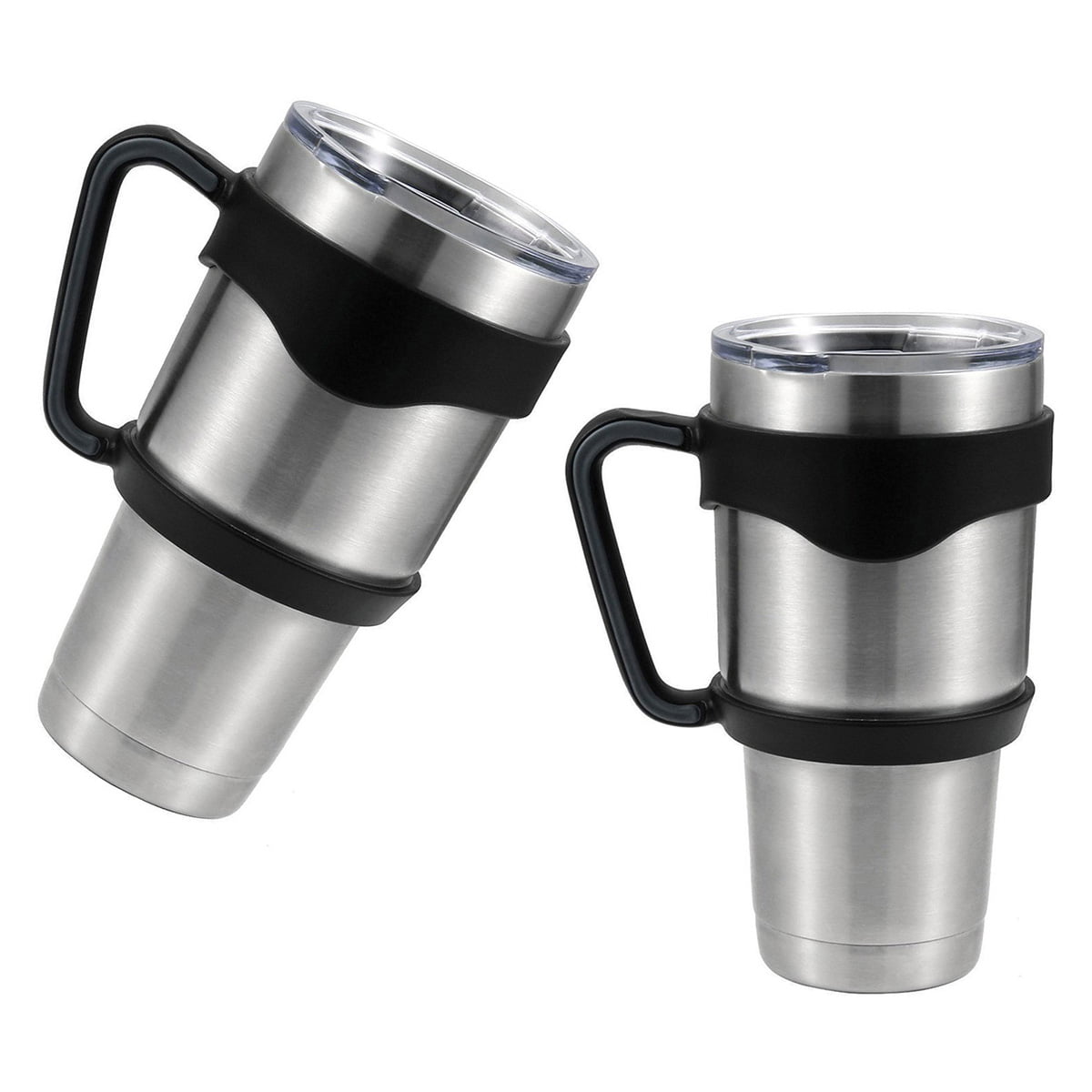Tumbler Handle for 20 oz Yeti Rambler Cooler Cup, Rtic Mug, Sic, Ozark  Trail Grip and more (20 Oz, Black) Black 20.0 Fluid Ounces