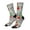 2 Black-2, variant on Roses Mixed Zebra 1 Pattern Sport Socks for Women and Men Crew Socks Sporty Calf Socks Casual Socks
