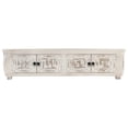 thumbnail image 4 of vidaXL TV Stand White 55.1"x11.8"x13.8" Solid Wood Mango, 4 of 10