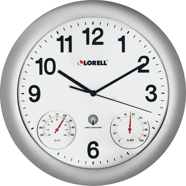 Lorell Analog Temperature/Humidity Wall Clock
