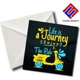 thumbnail image 1 of Life Is A Journey Enjoy The Ride - Quote Magnet for refrigerator. Great Gift! By Flexible Magnets, 1 of 3