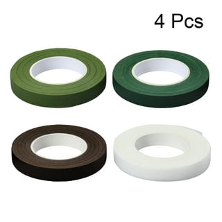 XFasten Wide Floral Tapes for Bouquet 1/2-Inch x 30 Yards - Dark Green  (2-Pack) Bouquet Stem Wrap Tape for Florist Waterproof Boutineer Tape for  Flower Stem Wrap and Craft Adhesive 1/2-Inch x