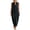 X176 Black, variant on Bysome Women Dress Solid Color Sleeveless Tie Neck Dresses Summer Casual Women Dresses Size L Beige