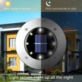 thumbnail image 3 of Lámpara solar para exteriores, 8 piezas Lámpara de pie solar Luz para exteriores Impermeable 8leds Foco solar empotrado, 3 of 5