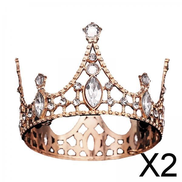 Juego de decoración para tarta Soledad con forma de corona 2 piezas