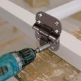 thumbnail image 4 of FONDOTIN 2Pcs Spring Loaded Hinges Steel Silver Fixing Doors or Windows for Kitchen, 4 of 4