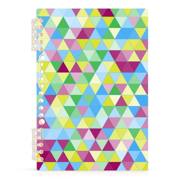 Triangle Geometric Spiral Journal Notebook College Ruled Notebook 8.3" x 5.7" A5 Lined Thick Paper Page