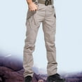 thumbnail image 2 of Dagegui Cargo Pants for Men Casual Waterproof Elastic Tactical Pants Big and Tall Multi Pockets Work Pants Lightweight Outdoor Hiking Jogger Pants Today Clearance, 2 of 6