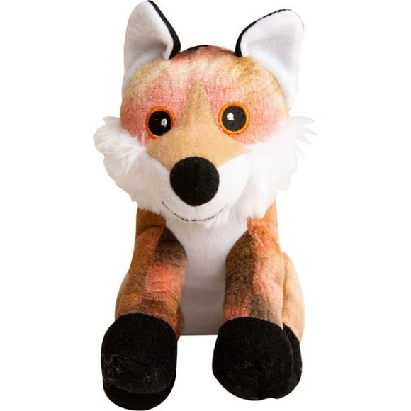 6 in. Fitz Fox Dog Toy&#44; Brown