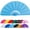 Blue, variant on Tingzi Large Clacking Fans for Line Dancing, Clack Fans for Line Dancing, Snap, for Popping Fan, Foldable Line Dance