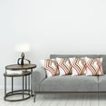 thumbnail image 3 of Ambesonne Modern Throw Pillow Cover 4 Pack, Diamond Like Border Line, 18", Caramel Brown, 3 of 7