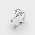 thumbnail image 2 of 1 Carat Beautiful IGI Certified Lab Grown Diamond Engagement Ring for Women 10K White Gold | Emerald Cut Lab Created Solitaire Diamond Rings | Size 7 Diamond-Capitals, 2 of 8