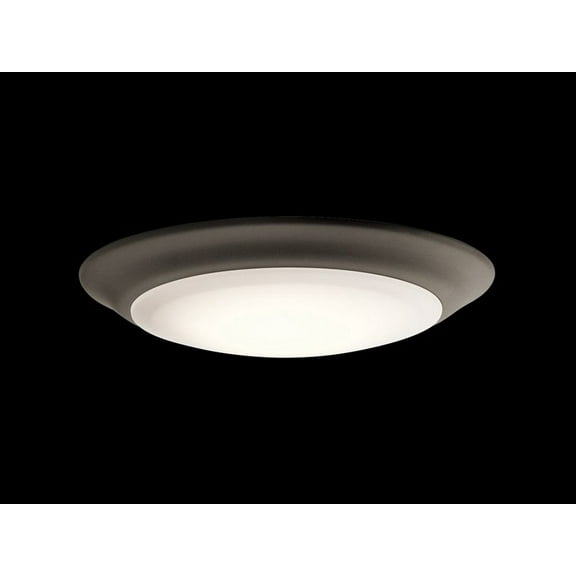43848OZLED27T-Kichler Lighting-1 Light Flush Mount - with Utilitarian inspirations - 1.25 inches tall by 7.5 inches wide-Olde Bronze Finish-2700 Color