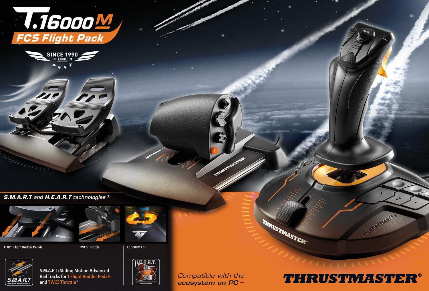 スラストマスターT.16000M FCS Flight Pack T.16000M FCS Flight Pack – Thrustmaster