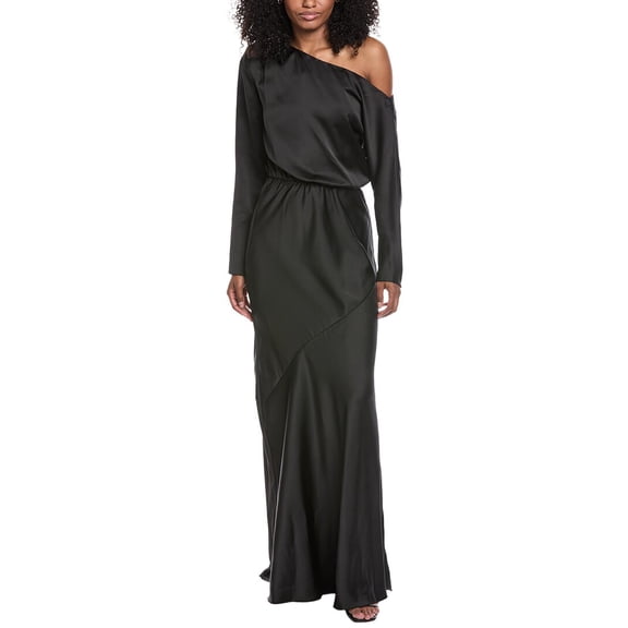 Ramy Brook womens Damiris Gown, 4, Black
