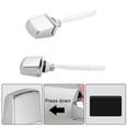thumbnail image 2 of 1x Levier de Chasse d'Eau pour Toilettes Bouton Unique Interrupteur de Remplacement pour Réservoir avant, 2 of 11