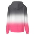 thumbnail image 4 of Blczomt Juniors Tops and Blouses Red Long Sleeve Gradient Valentine's Day Crew Neck Hoodie T Shirts for Women, 4 of 4