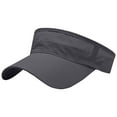 thumbnail image 1 of Sunshade Hat for Men, Ventilated Punched Design with Solid Color and Adjustable Strap, UV Protection Outdoor Fishing Hiking Cap, 1 of 4