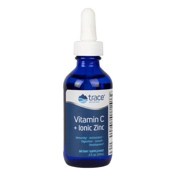 TRACE MINERALS | Ionic Zinc + Vitamin C 2 oz | 59 ML