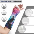 thumbnail image 7 of Jiueut Galaxy Wolf Arm Cast Cover Arm Cast Covers for Shower Adult Size S Washable Cast and Bandage Protector Decorative Arm Plaster Cover with A Thumb Hole, 7 of 7