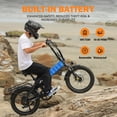 thumbnail image 6 of Actbest Summit Folding Electric Bike for Adults, 20" Fat Tires,700W Motor, 48V 12AH Removable Battery, Dual Suspension 7‑Speed, Foldable Ebike, 6 of 7