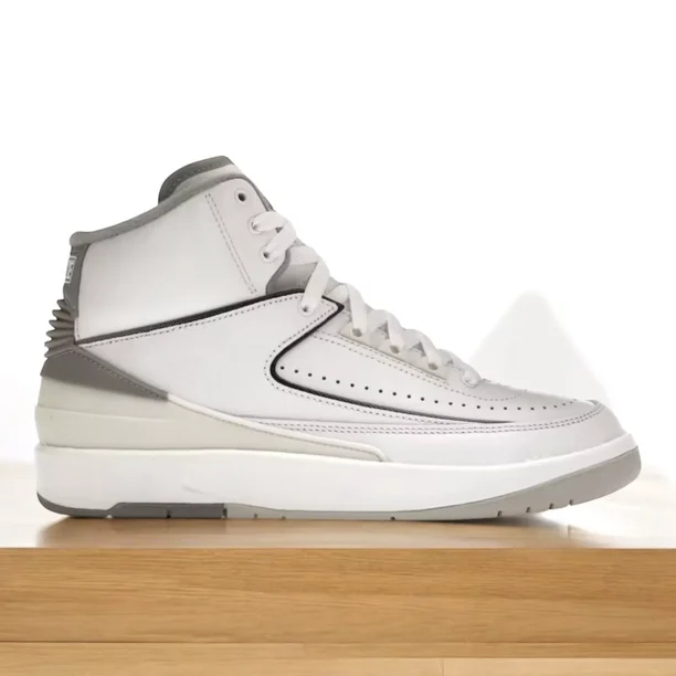 Ni - ke Ni - ke Air Jordan 2 Retro Shoes GS Cement Grey Youth/Women's NEW