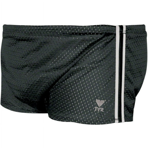 TYR Poly Mesh Swim Trainer Resistance Shorts: Black Size 34