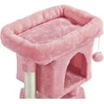 thumbnail image 4 of YEXJ Cat Scratching Posts with Bed, 23.5 Inches Cat Kitten Scratcher Featuring with Sisal Scratch Posts, Interactive Dangling Ball for Indoor Large Cats-Pink, 4 of 10