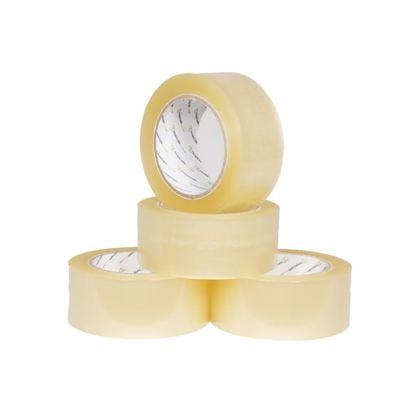 PSBM Packing Tape for moving supplies, 2 Inch x 110 Yards, 72 Rolls, Clear, 2 Mil, Packaging Tape for Dispenser Refill, Storage, Box, Shipping