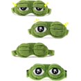 thumbnail image 2 of (vert)masque Pour Les Yeux, Quilt Visage Visage Endormi Drle Nouveaut Grenouille De Bande Dessine Couverture De L'oeil Masque De Voyage De Sommeil, 2 of 5
