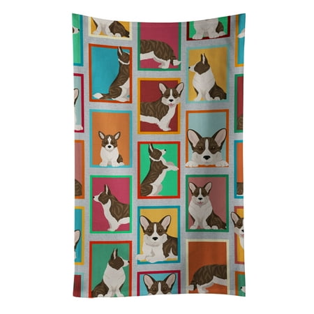 

Lots of Brindle Cardigan Corgi Kitchen Towel 15 in x 25 in