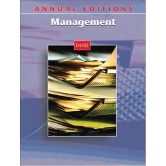 Pre-Owned Annual Editions : Management 04/05
