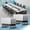 47.2in White, variant on Folding Conference Table on Wheels & 2 Cable Grommets,Modular Flip Top Meeting Table,Rolling Training Table for Office(2,White,47.2" D X 23.6" W X 29.5" H)