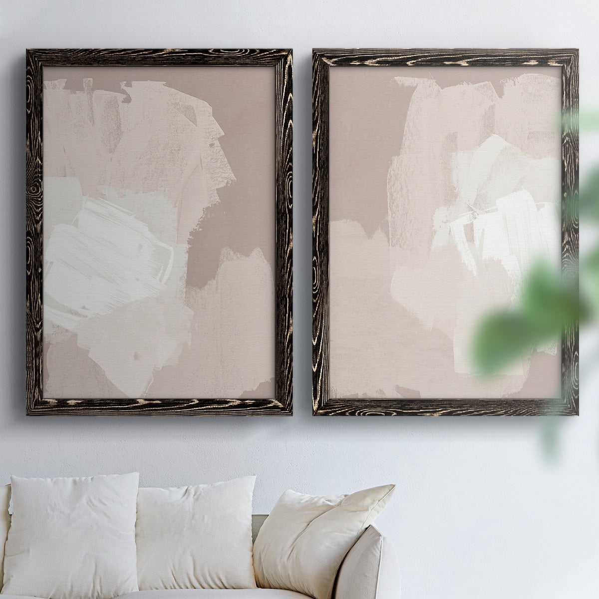 Cloud Slate I - Premium Framed Canvas 2 Piece Set - Ready to Hang