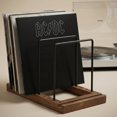thumbnail image 1 of ZICOTO Decorative Vinyl Record Storage For Up to 75 Single Records &acirc;?? Sturdy LP Holder Stand Organizes All Your Favorite Classic, Oldies, or Recent, 1 of 9