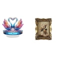 thumbnail image 1 of Escultura De Cisne Acrílico Y Marco De Fotos De Resina Vintage Ornamentado, Centro De Mesa Para Oficina, Estantería, Pasillo, Decoración De Boda., 1 of 8