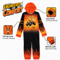 thumbnail image 7 of Monster Jam Big Boys' Fleece Hooded One Piece El Toro Loco Orange, 7 of 7