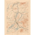 thumbnail image 2 of USGS 25x32 Gold Ornate Wood Framed with Double Matting Museum Art Print Titled - Saranac New York Quad - USGS 1904, 2 of 4