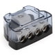 thumbnail image 4 of Distribution Block Zinc Alloy Trailer Plug 1/0 Gauge In to 4 Gauge Out for Car Power Terminal Strip Block, 4 of 9