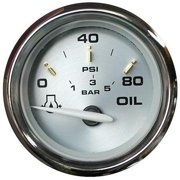 Faria Beede Instruments 2 in. Kronos Oil Pressure Gauge - 80 PSI