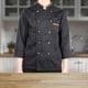 thumbnail image 4 of Abrigo de cocinero de manga larga uniforme de chef de estilo chino unisex engrosado de invierno (M), 4 of 8