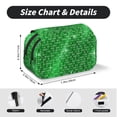 thumbnail image 5 of Kdxio Shiny round green sequins for Double Compartment Pen Case Oxford Organizer with Zipper Pockets for Students Artists, 5 of 7