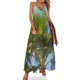 thumbnail image 1 of Colores de Creta 1 - Palmera con cielo azul claro Vestido sin mangas Vestido largo mujer Vestido de verano mujer coreana, 1 of 7