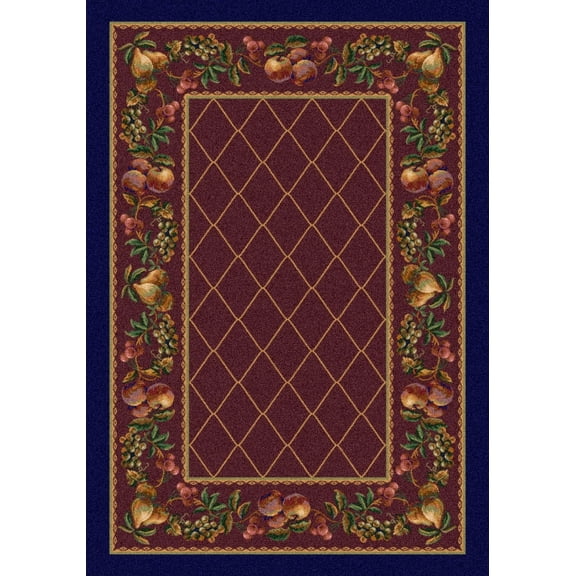 Milliken Signature Area Rug FRUIT MEDLEY GARNET Fruit Medley Garnet 2' 1" x 7' 8" Runner