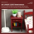 thumbnail image 3 of Red Miniature Bedside Table for Decorative Use Synthetic Material Durable Design 7 Inch, 3 of 9